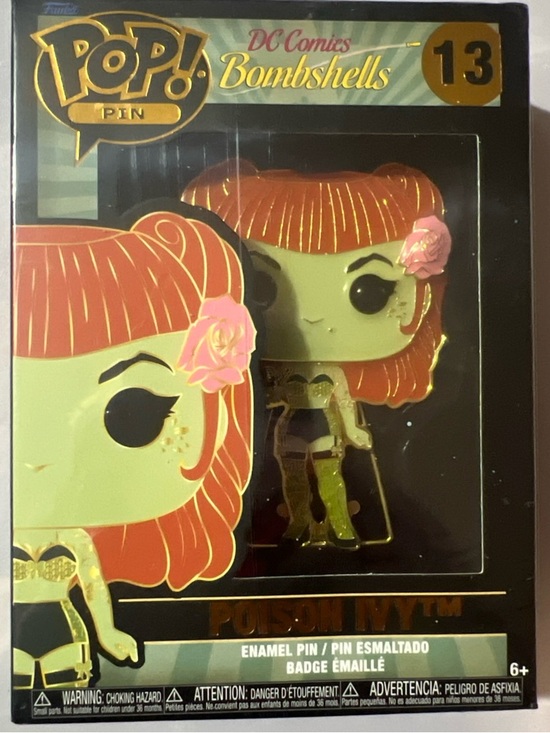 DC Comics Other - DC Comics Bombshells Poison Ivy Enamel Pin - Green & Orange Hair